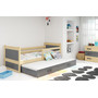 Detská posteľ s výsuvnou posteľou RICO 200x90 cm Sivá Borovica