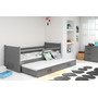 Detská posteľ s výsuvnou posteľou RICO 200x90 cm Sivá Sivá 
