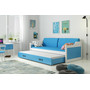 Dětská postel nebo gauč s výsuvnou postelí DAVID 200x90 cm Bílá Borovice