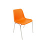Konferenčná stolička Maxi chrom Oranžová