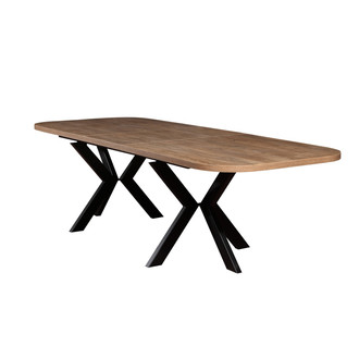 Jedálenský stôl LOLI - dub artisan/čierna