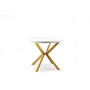 Jedálenský stôl ELA II - biela/zlatá