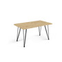 Jedálenský stôl SONIA 140 cm - dub artisan/čierna