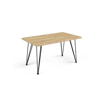 Jedálenský stôl SONIA 160 cm - dub artisan/čierna