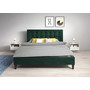 Čalúnená posteľ DAVID rozmer 90x200 cm Zelená