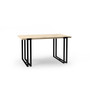 Jedálenský stôl EWEN 160 cm - dub sonoma/čierna