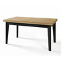 Jedálenský rozkladací Škandinávsky stôl 120x80 cm Tmavý ateliér Čierna