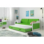 Detská posteľ alebo gauč s výsuvnou posteľou DAVID 190x80 cm Zelená Biela