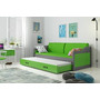 Detská posteľ alebo gauč s výsuvnou posteľou DAVID 190x80 cm Zelená Sivá