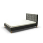 Čalúnená posteľ DAVID šedá rozmer 140x200 cm - galéria #2