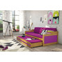 Dětská postel nebo gauč s výsuvnou postelí DAVID 190x80 cm Růžová Borovice - galéria #1