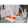 Detská posteľ domček 80x160 cm biela - galéria #1