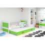 Detská posteľ s výsuvnou posteľou RICO 190x80 cm Zelená Sivá  - galéria #3