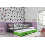 Detská posteľ s výsuvnou posteľou ERYK 200x90 cm Zelená Sivá  - galéria #2