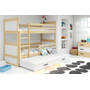 Detská poschodová posteľ s výsuvnou posteľou RICO 190x80 cm Biela Biela - galéria #1