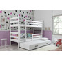 Detská poschodová posteľ s výsuvnou posteľou ERYK 160x80 cm Zelená Borovica - galéria #5