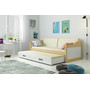 Detská posteľ alebo gauč s výsuvnou posteľou DAVID 200x90 cm Modrá Biela - galéria #8