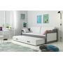Detská posteľ alebo gauč s výsuvnou posteľou DAVID 200x90 cm Modrá Sivá - galéria #13