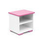 Nočný stolík PABIS -bílá/ružová - galéria #1