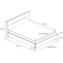 Čalúnená posteľ KAROLINA šedá rozmer 160x200 cm - galéria #1