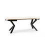 Jedálenský stôl WIKI 120 cm - dub sonoma/čierna - galéria #1