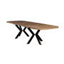 Jedálenský stôl LOLI - dub artisan/čierna - galéria #1