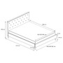 Čalúnená posteľ ŠIMON sivá rozmer 120x200 cm - galéria #1