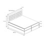 Čalúnená posteľ BARI sivá rozmer 160x200 cm - galéria #1