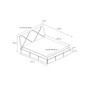 Čalúnená posteľ KARO rozmr 120x200 cm Sivá - galéria #1
