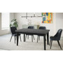 Jedálenský rozkladácí Škandinávsky stôl 160x90 cm Tmavý ateliér Čierna - galéria #8
