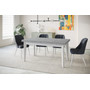 Jedálenský rozkladací škandinávsky stôl 200x100 cm Tmavý ateliér Biela - galéria #7