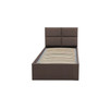 Čalúnená posteľ MONOS bez matraca rozmer 90x200 cm Tmavosivá - galéria #1