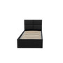 Čalúnená posteľ MONOS II bez matraca rozmer 90x200 cm Čierna eko-koža - galéria #1