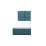 Čalúnená posteľ TORES s penovým  matracom rozmer 90x200 cm Namornícka modrá - galéria #1