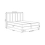 Čalúnená posteľ LOFT rozmer 160x200 cm Zelená - galéria #1