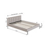 Čalúnená posteľ MILAN rozmer 140x200 cm Sivá - galéria #1