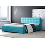 Čalúnená posteľ DIANA modrá rozmer 140x200 cm - galéria #1