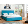 Čalúnená posteľ MONIKA modrá rozmer 140x200 cm - galéria #1