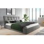 Čalúnená posteľ MALAGA šedá rozmer 180x200 cm - galéria #1
