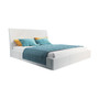 Čalúnená posteľ KARO tozmer 140x200 cm Biela eko-koža