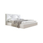 Čalúnená posteľ KARINO rozmer 90x200 cm Biela eko-koža