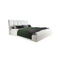 Čalúnená posteľ ADLO rozmer 120x200 cm Biela eko-koža