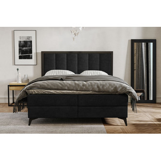 Čalúnená posteľ LOFT rozmer 140x200 cm - čierna