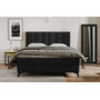Čalúnená posteľ LOFT rozmer 160x200 cm - čierna 