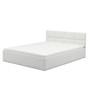 Čalúnená posteľ MONOS II s penovým  matracom rozmer 160x200 cm Biela eko-koža
