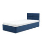 Čalúnená posteľ MONOS s penovým matracom rozmer 90x200 cm Namornícka modrá