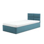 Čalúnená posteľ MONOS s penovým matracom rozmer 90x200 cm Tyrkysová
