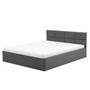 Čalúnená posteľ MONOS s penovým  matracom rozmer 160x200 cm Tmavosivá