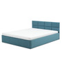 Čalúnená posteľ MONOS s penovým  matracom rozmer 160x200 cm Tyrkysová