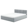 Čalúnená posteľ MONOS s penovým  matracom rozmer 160x200 cm Svetlosivá